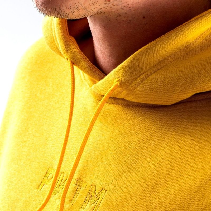 pinetime everyday pntm mustard kapucnis pulover 04